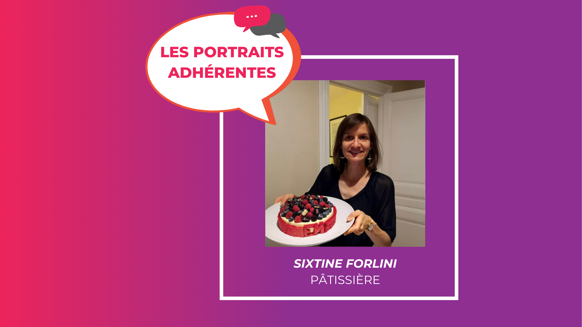 Portrait adhérente : Sixtine Forlini
